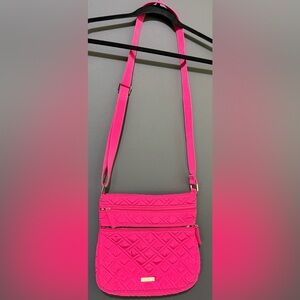 Vera Bradley Classic Quilted Purse In Hot Pink